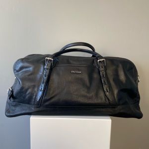 cole haan saunders leather duffel bag